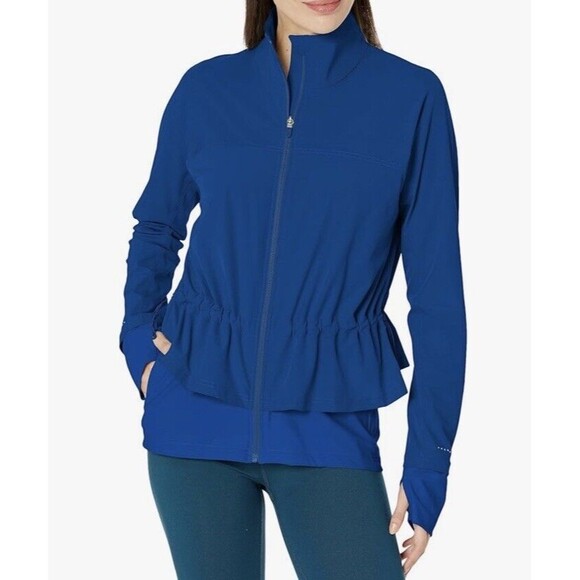 Sweaty Betty Fast Lane Running Jacket In Deep Blue Sz XL-12 New - Picture 1 of 8